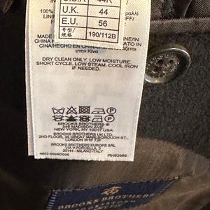 Brooks Broothers men’s car coat black 44 regular